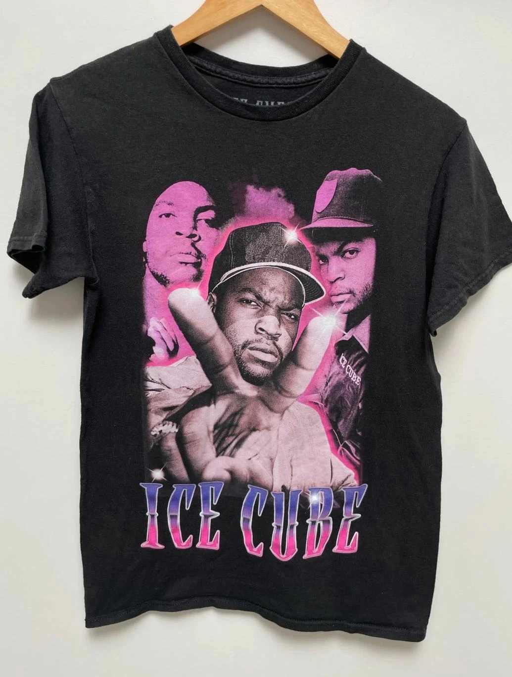 T-shirt Rapper NWA Ice Cube vintage Rap US Old School Hip Hop 90s Womens Small